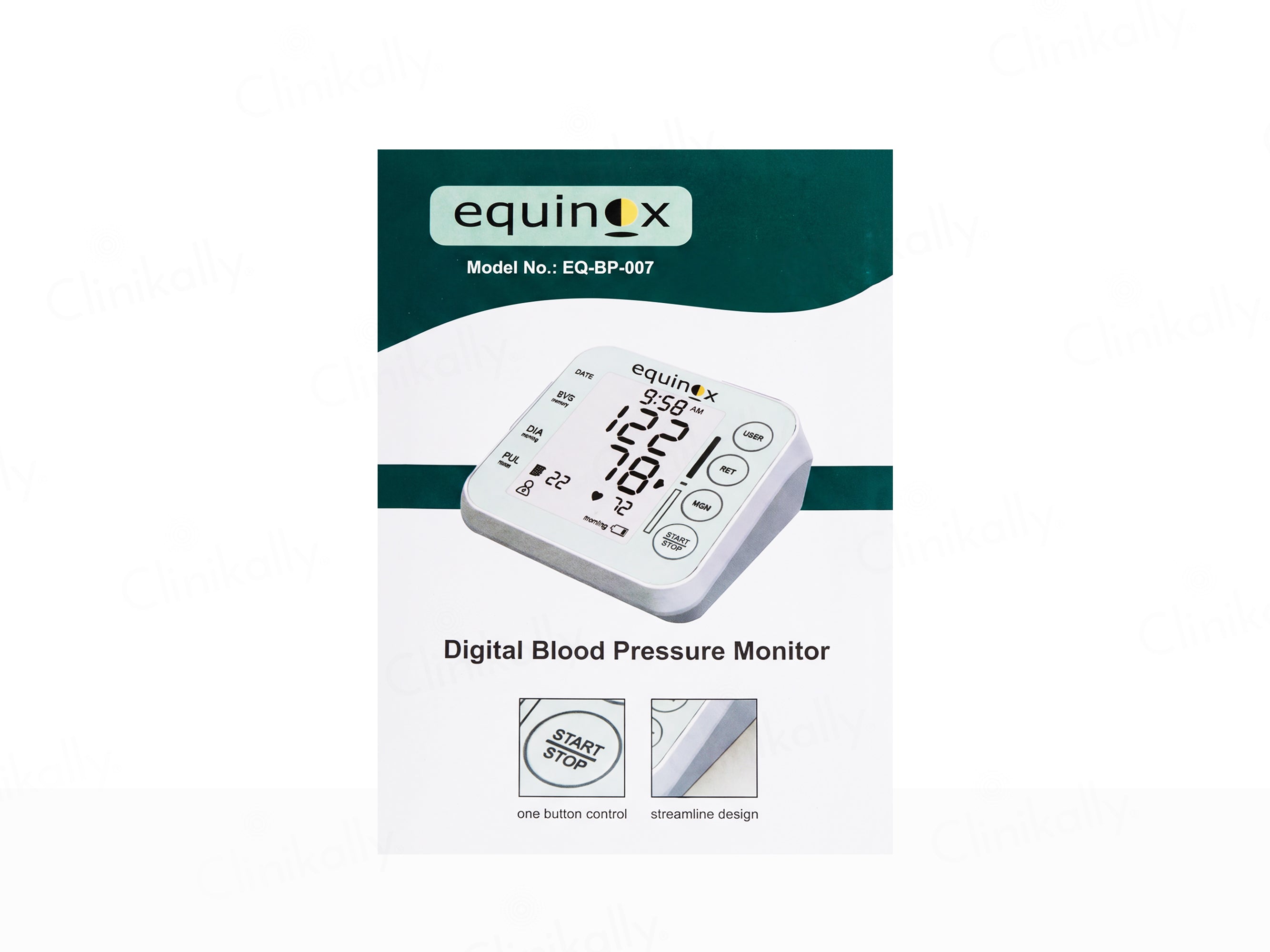 Equinox EQ-BP-007 Digital Blood Pressure Monitor