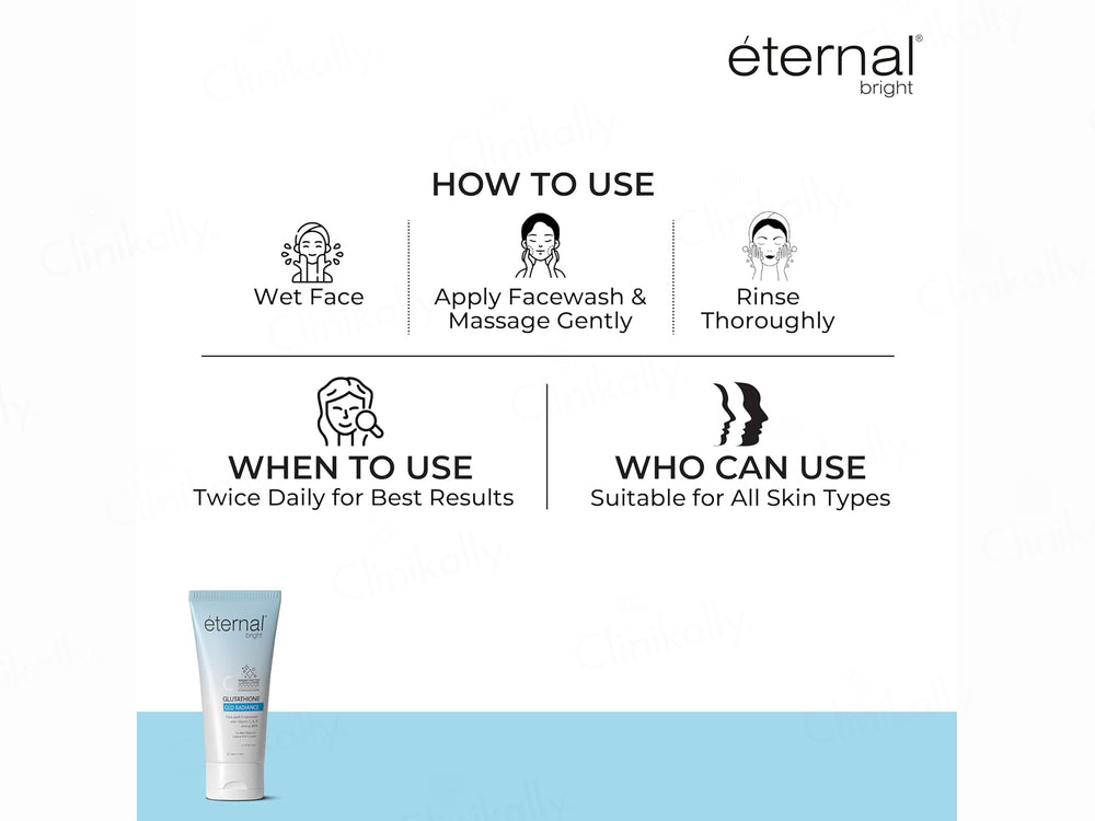 Eternal Bright C Glutathione Glo Radiance Face Wash