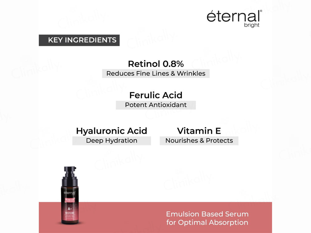 Eternal Bright Retinol 0.8% Complex A+ Restore Serum