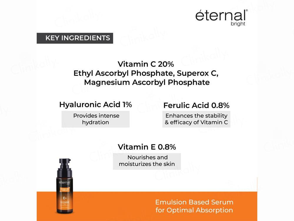 Eternal Bright Vitamin C 20% Complex C+ Illumine Skin Brightening Serum