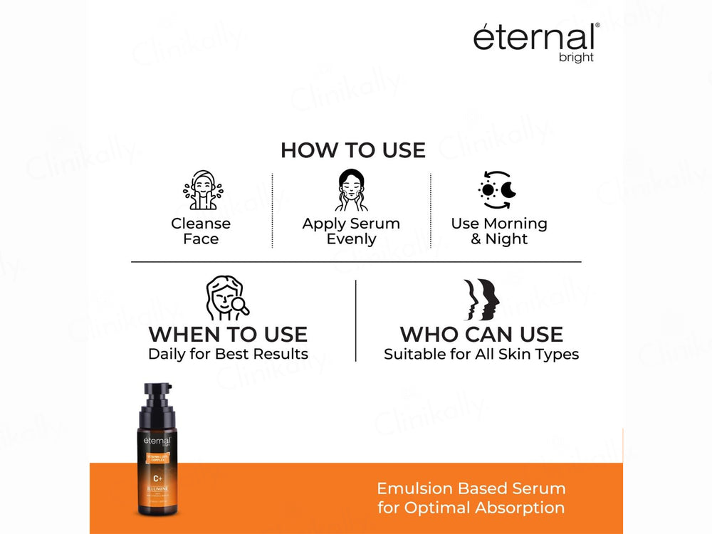 Eternal Bright Vitamin C 20% Complex C+ Illumine Skin Brightening Serum