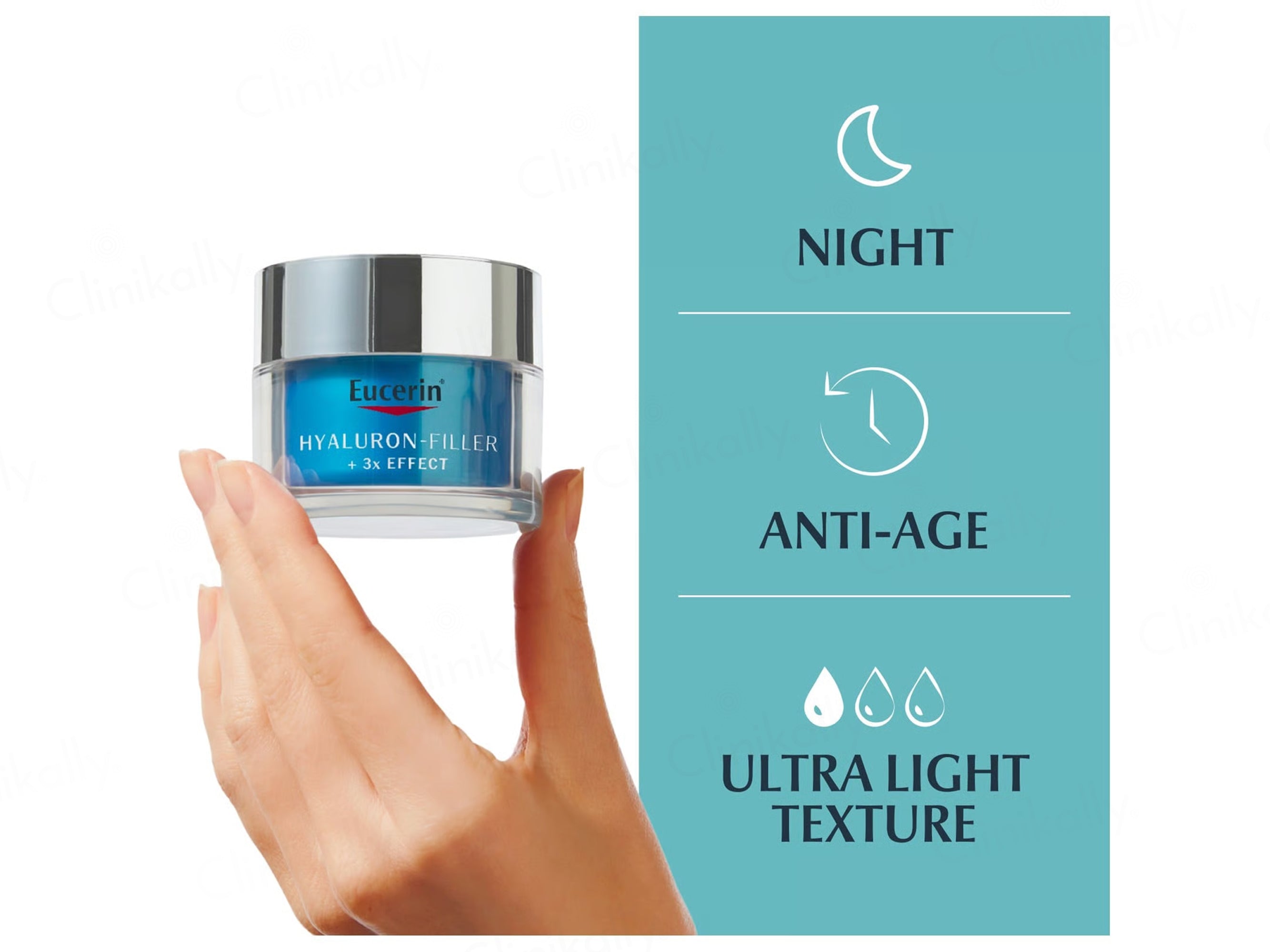 Eucerin Anti-Age Hyaluron-Filler +3X Effect Ultra Light Night Cream