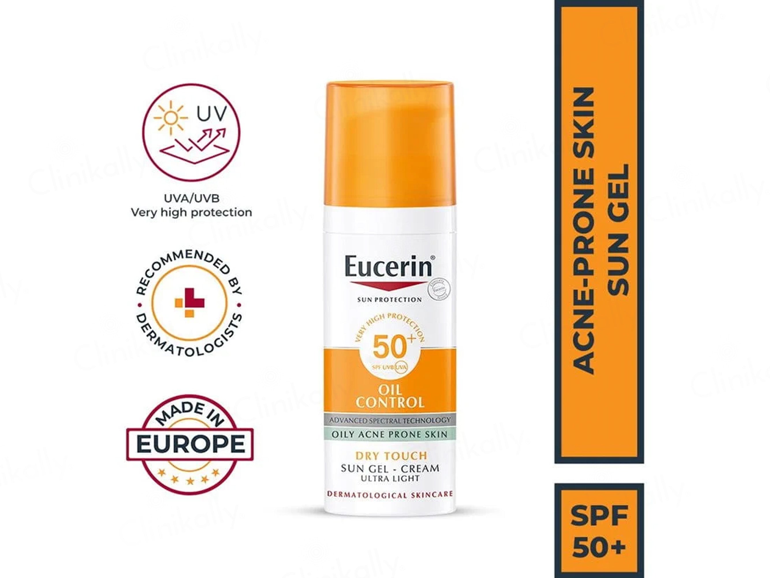 Eucerin Oil Control Dry Touch Ultra Light Sun Gel-Cream Sunscreen SPF 50+