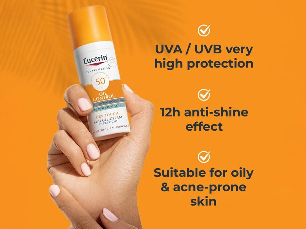 Eucerin Oil Control Dry Touch Ultra Light Sun Gel-Cream Sunscreen SPF 50+