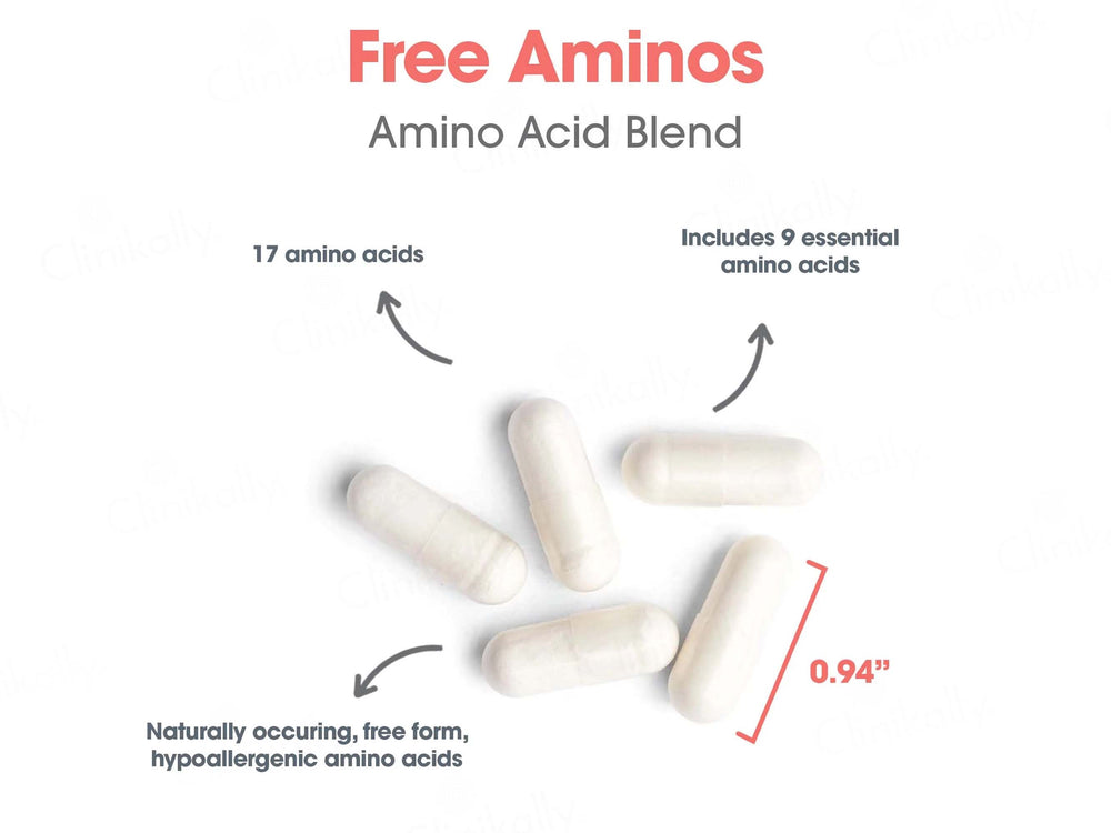 Allergy Research Group Free Aminos Dietary Supplement Vegetarian Capsule