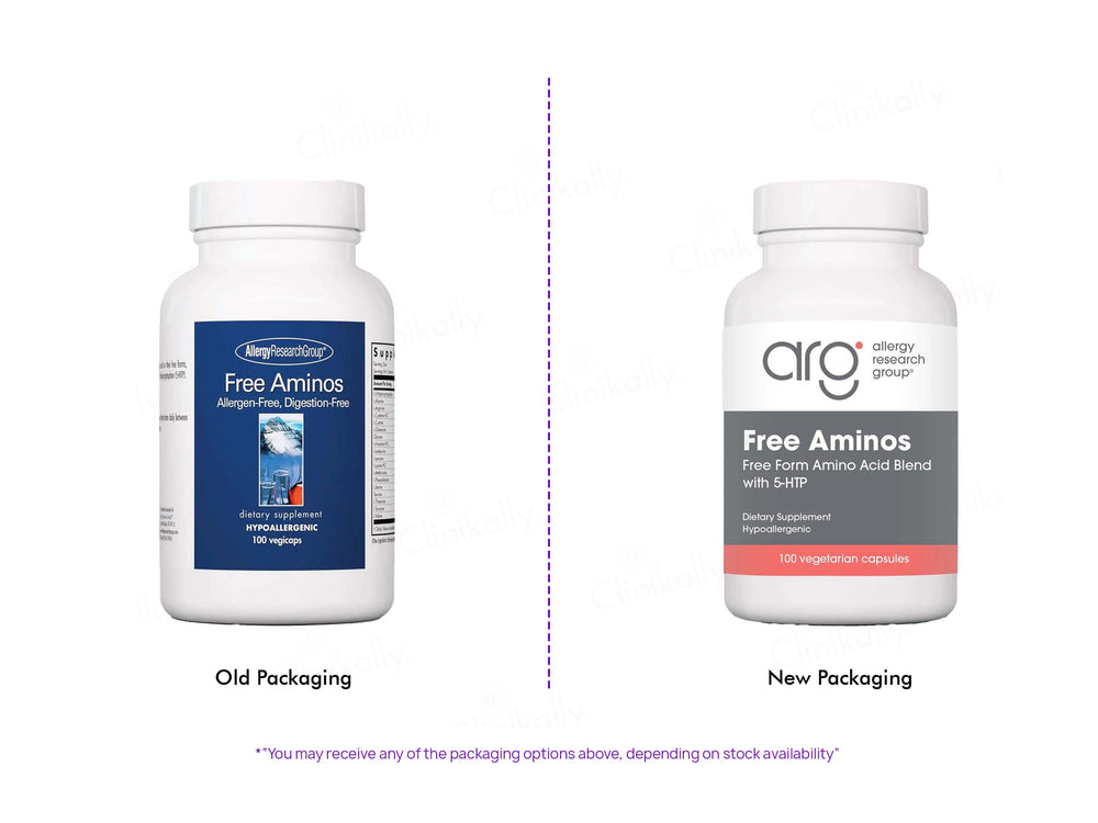 Allergy Research Group Free Aminos Dietary Supplement Vegetarian Capsule