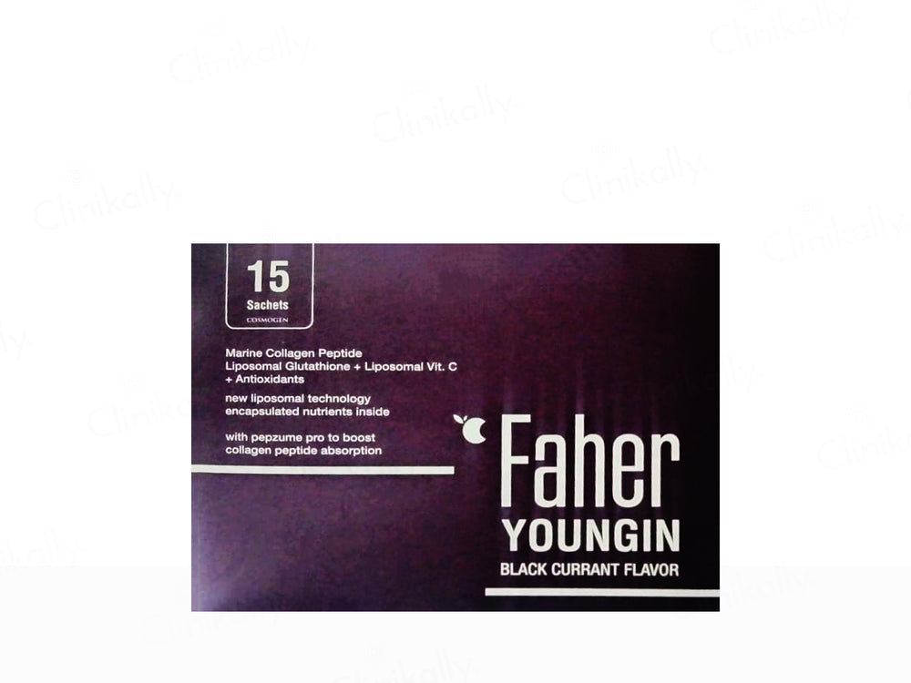 Faher Youngin Marine Collagen Peptide Powder - Black Currant Flavor