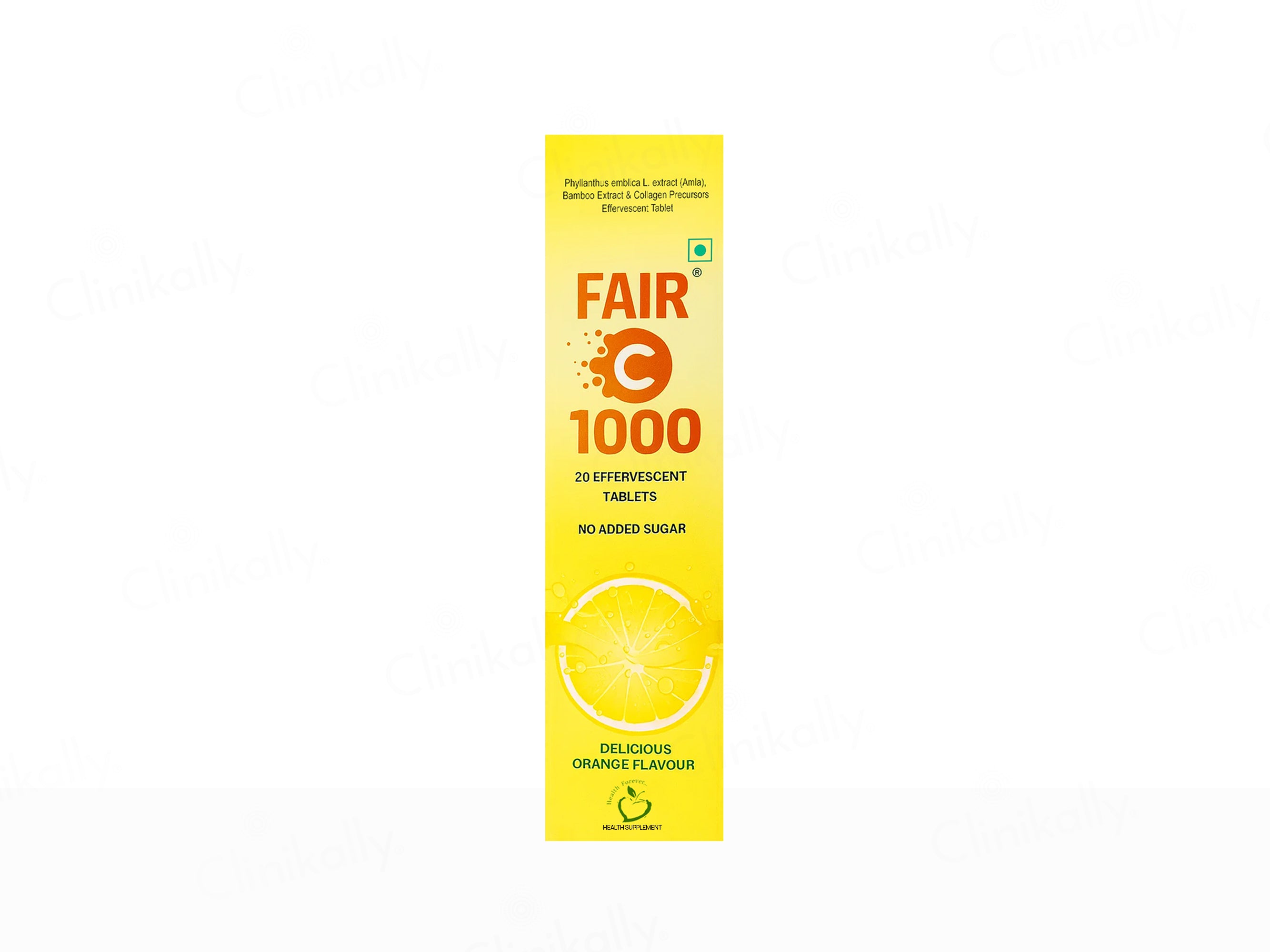 Fair C 1000 Effervescent Tablet - Delicious Orange Flavour