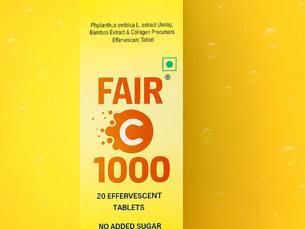 Fair C 1000 Effervescent Tablet - Delicious Orange Flavour