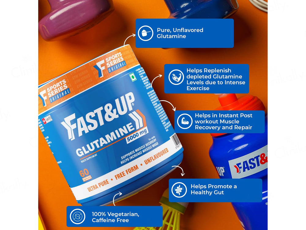 Fast&Up Glutamine 500mg Nutraceutical Powder
