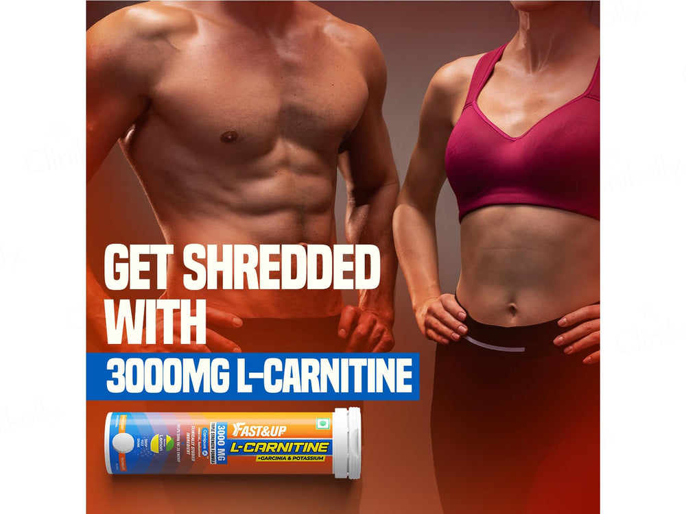 Fast&Up L-Carnitine 3000mg Zero Sugar Effervescent Tablet