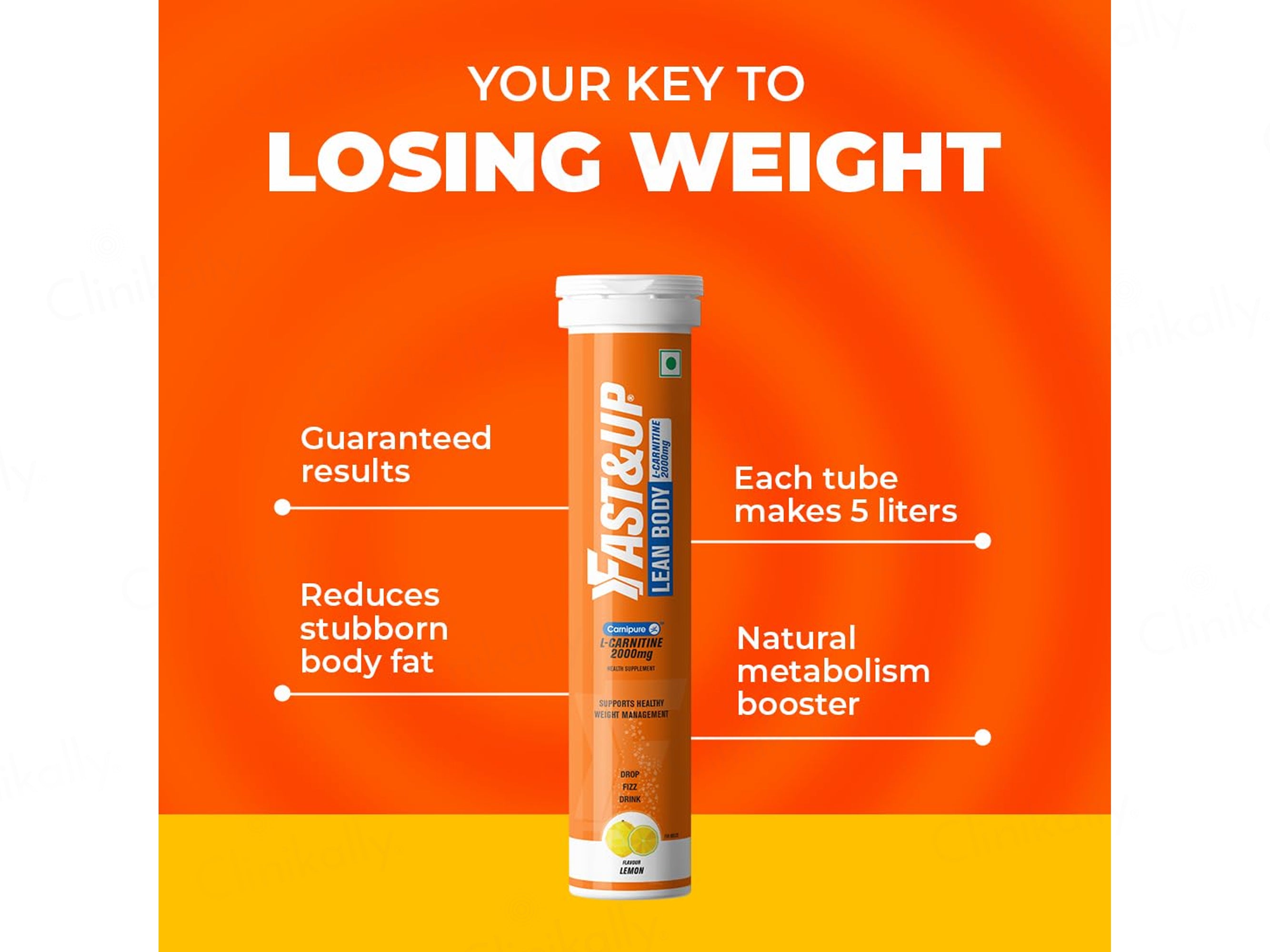 Fast&Up Lean Body L-Carnitine 2000mg Effervescent Tablet