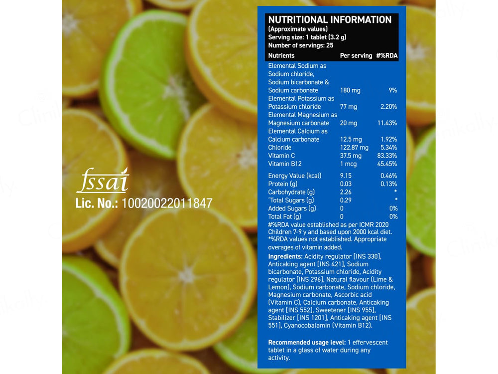Fast&Up Reload Instant Electrolyte Zero Sugar Effervescent Tablet