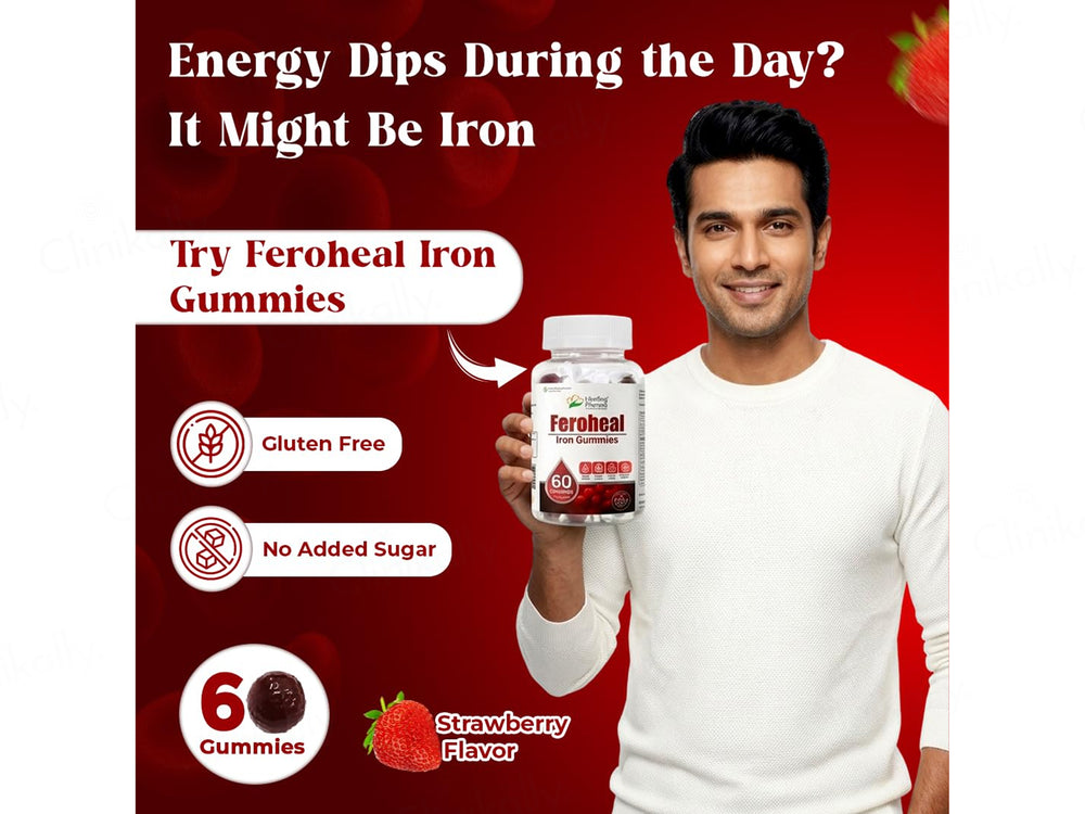 Feroheal Iron Gummies - Strawberry Flavour