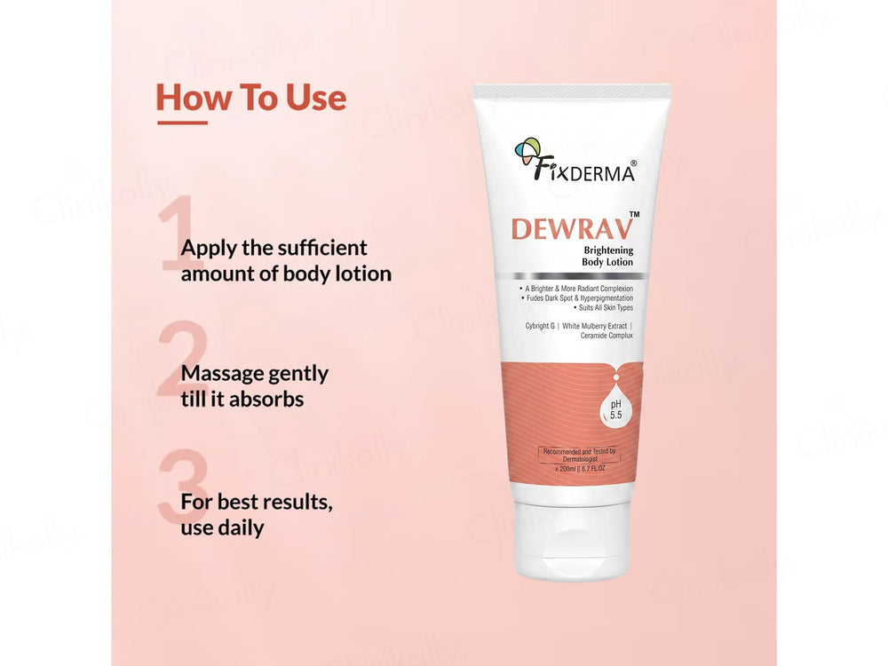 Fixderma Dewrav Brightening Body Lotion