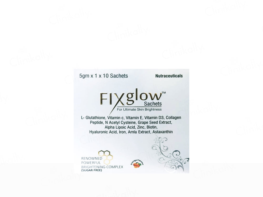 Fixglow Ultimate Skin Brightness Nutraceutical Sugar Free Sachet