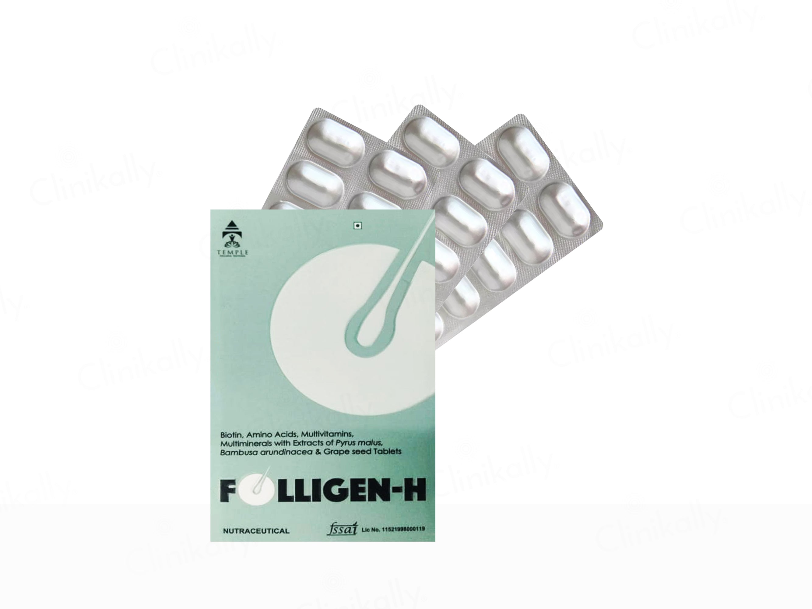 Folligen-H Hair Growth Nutraceutical Tablet