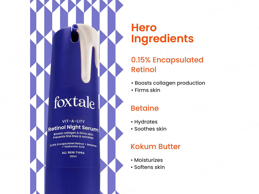 Foxtale 0.15% Retinol Night Serum