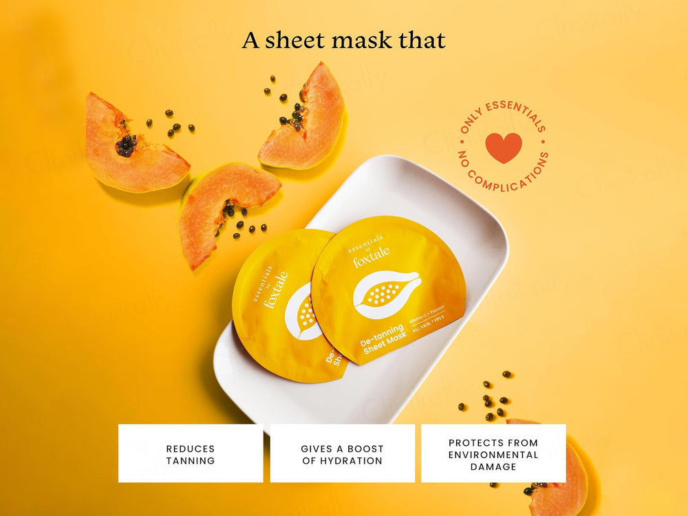 Foxtale De-Tanning Face Sheet Mask
