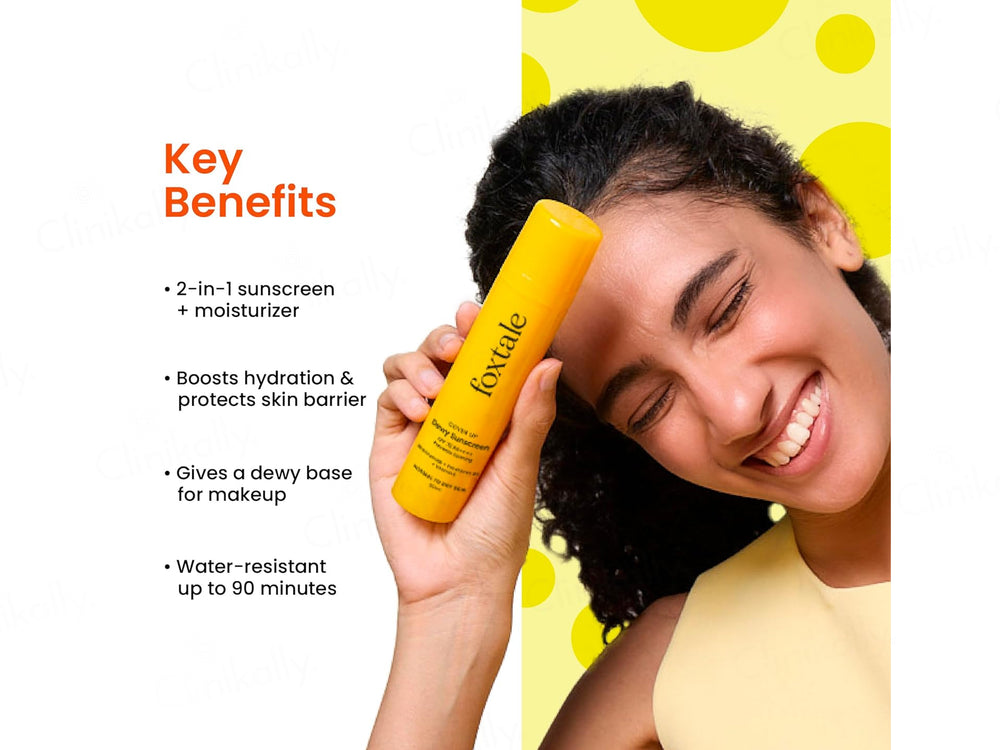 Foxtale Dewy Water-Resistant Sunscreen SPF 70 PA++++