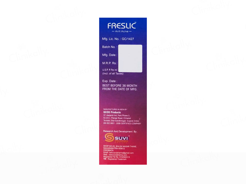 Freslic Anti Acne Foaming Face Wash