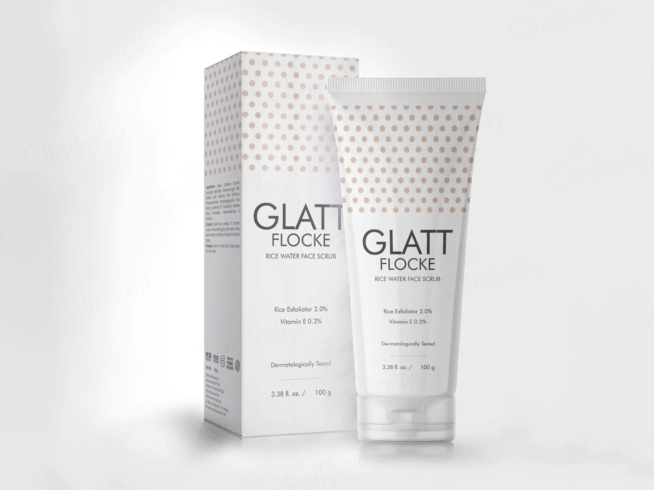 Glatt Flocke Rice Water Face Scrub