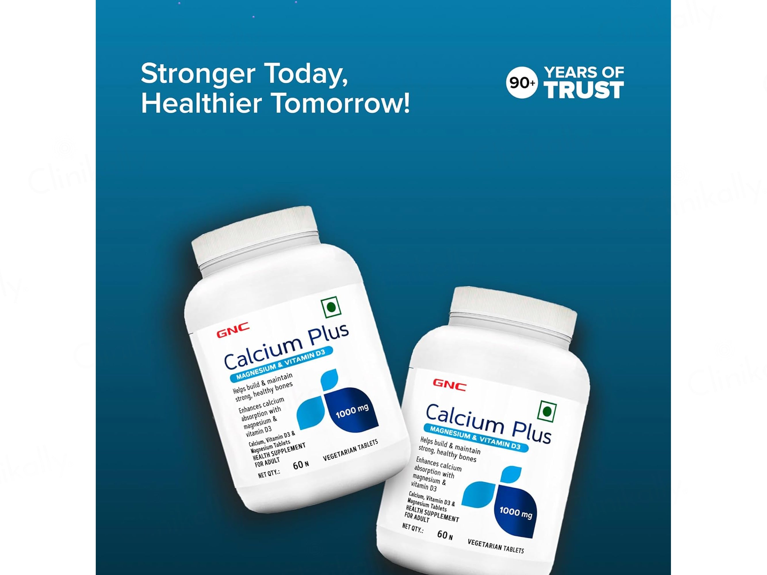 GNC Calcium Plus 1000 mg Health Supplement Tablet