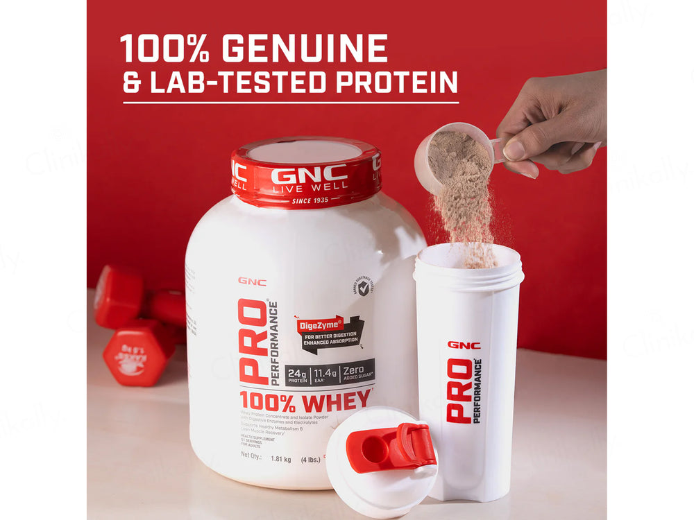 GNC Pro Performance 100% Whey Protein Powder - Chocolate Supreme Flavour