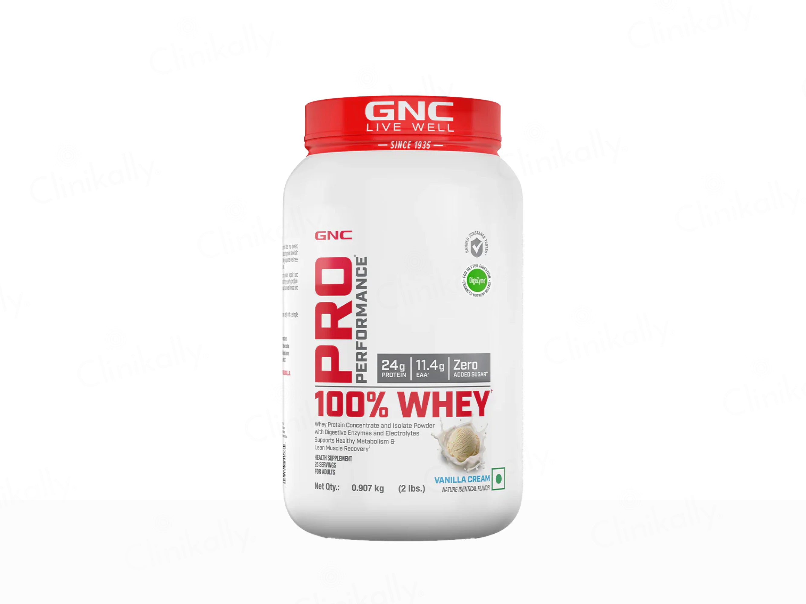 GNC Pro Performance 100% Whey Protein Powder - Vanilla Cream Flavour