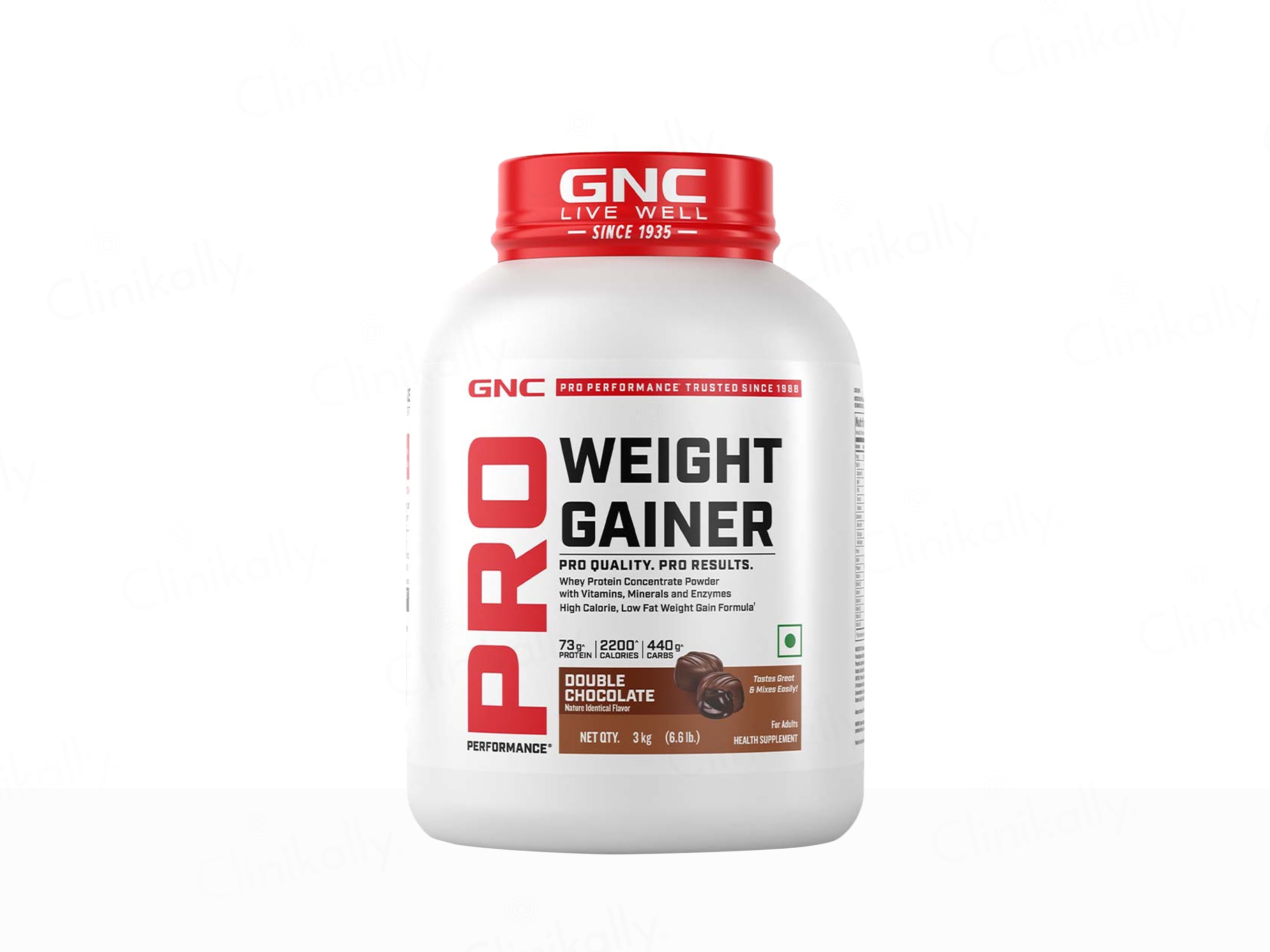 GNC Pro Performance Weight Gainer Supplement Powder - Double Chocolate Flavour