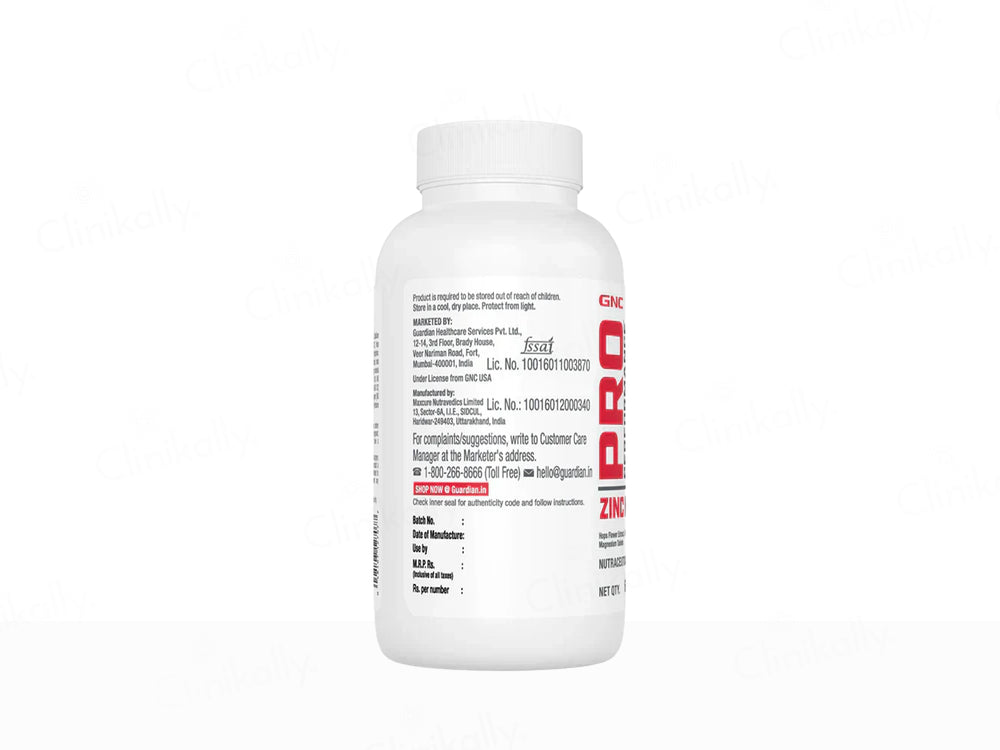 GNC Pro Performance Zinc Magnesium Nutraceutical Tablet For Adults