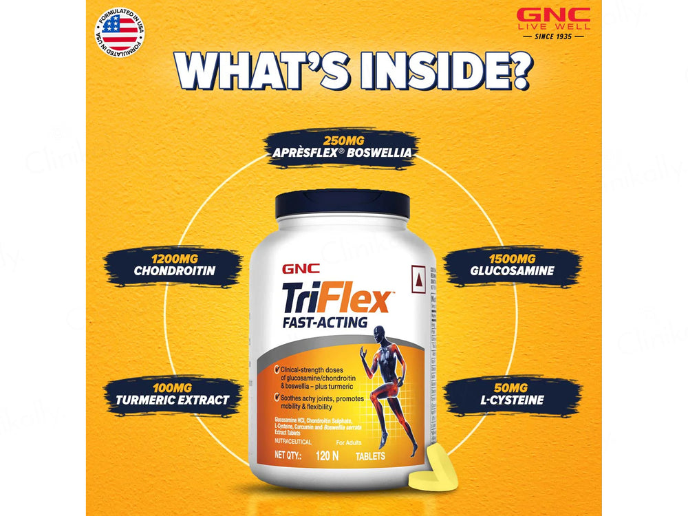 GNC TriFlex Fast-Acting Nutraceutical Tablet