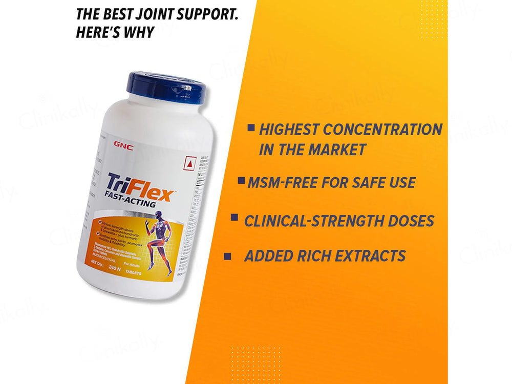 GNC TriFlex Fast-Acting Nutraceutical Tablet