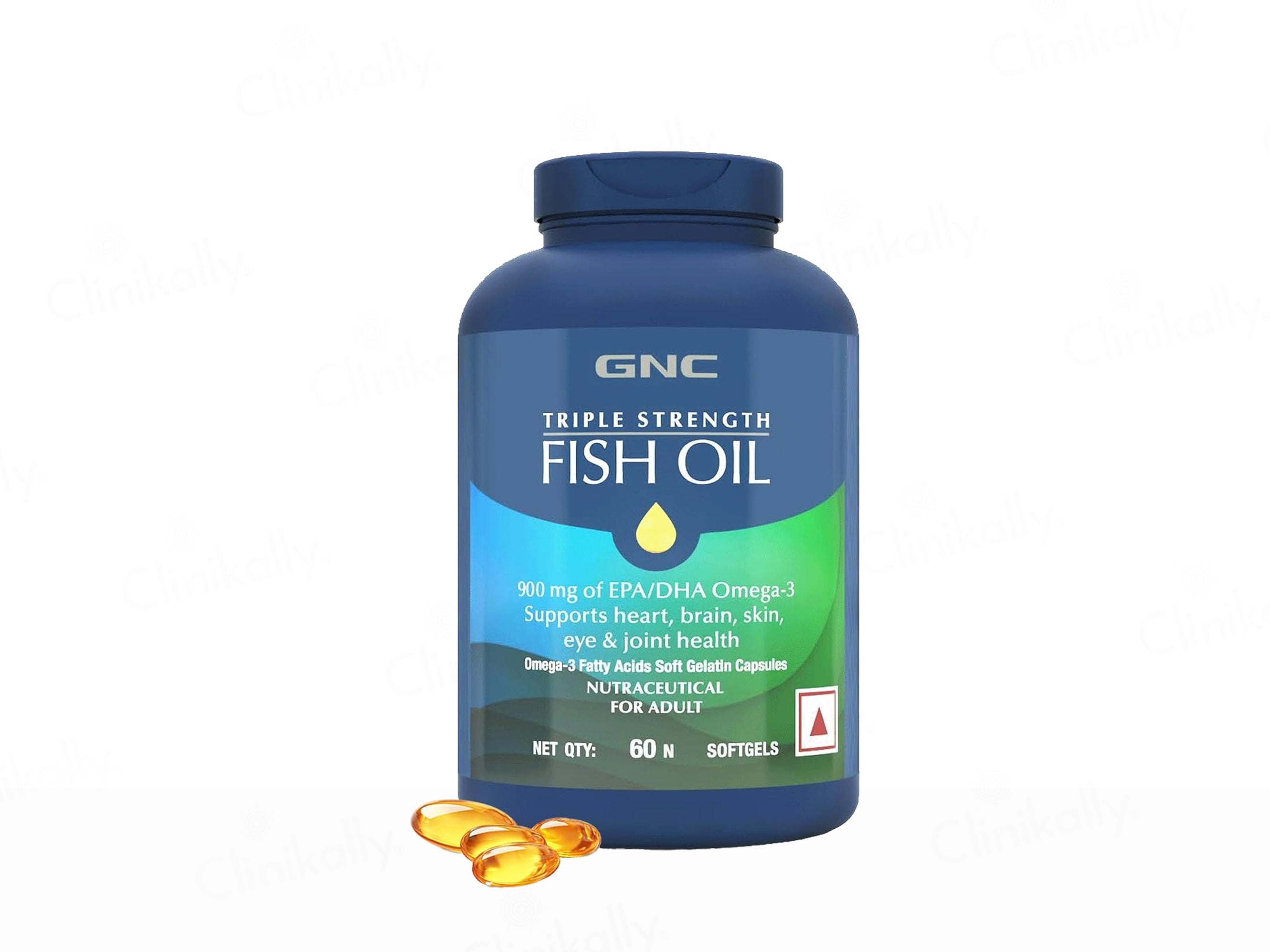 GNC Triple Strength Fish Oil Health Supplement Soft Gelatin Capsule
