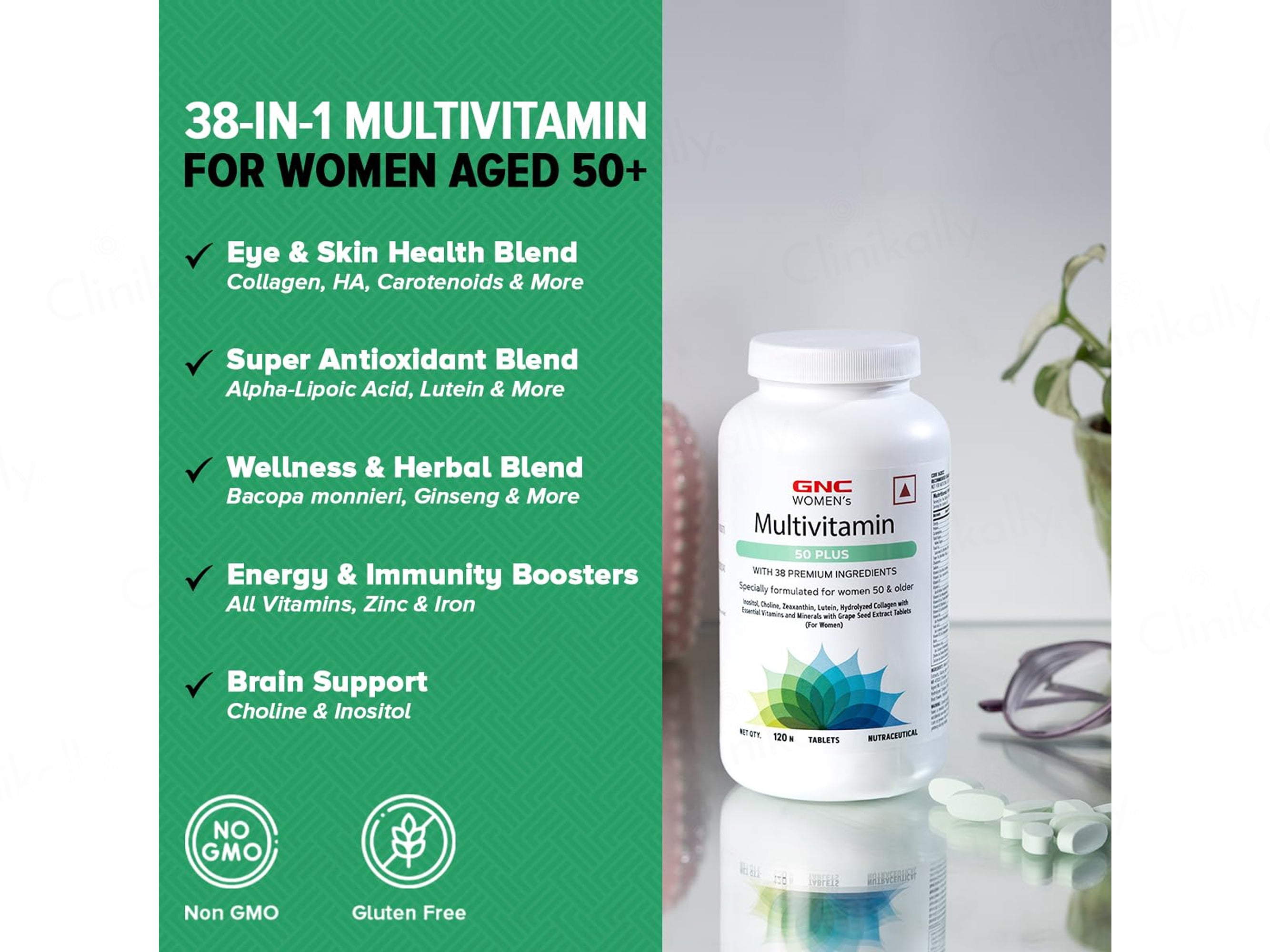 GNC Women's Multivitamin 50 Plus Nutraceutical Tablet