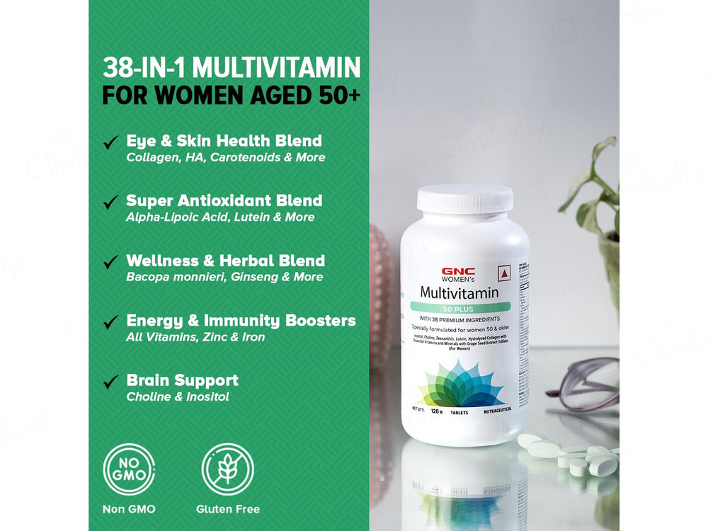 GNC Women's Multivitamin 50 Plus Nutraceutical Tablet