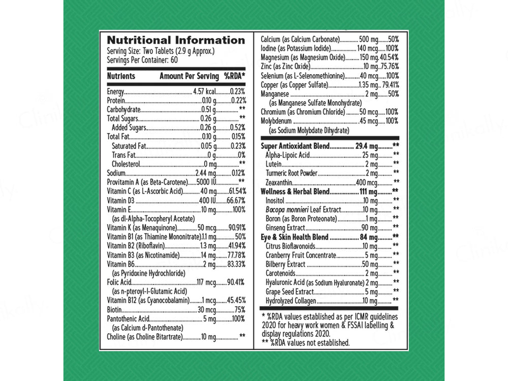 GNC Women's Multivitamin 50 Plus Nutraceutical Tablet