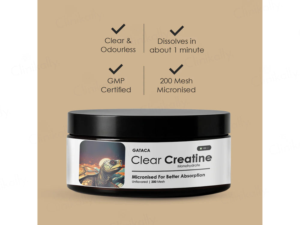 Gataca Clear Creatine Monohydrate Nutraceutical Powder - Unflavoured