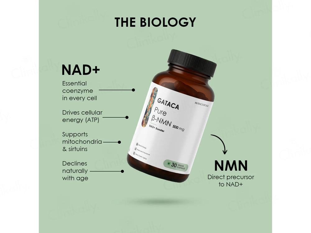 Gataca Pure Beta NMN 1000mg Vegan Capsule