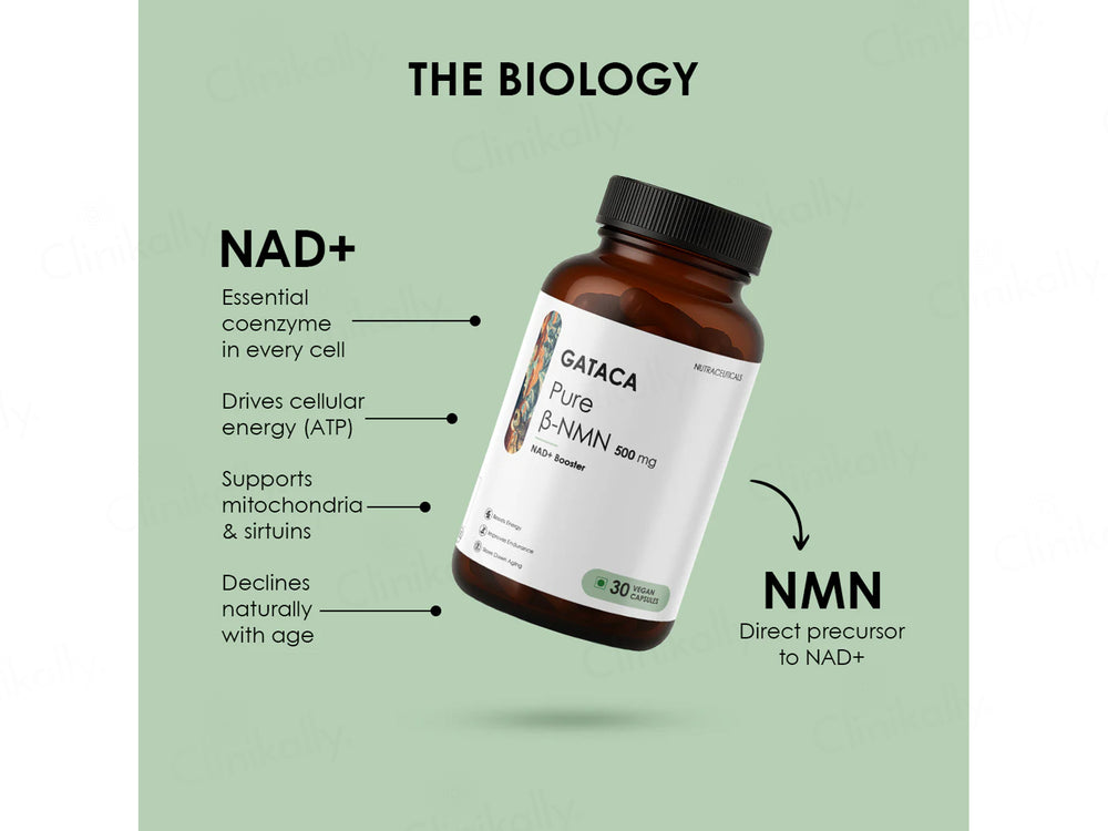 Gataca Pure Beta NMN 250mg Vegan Capsule