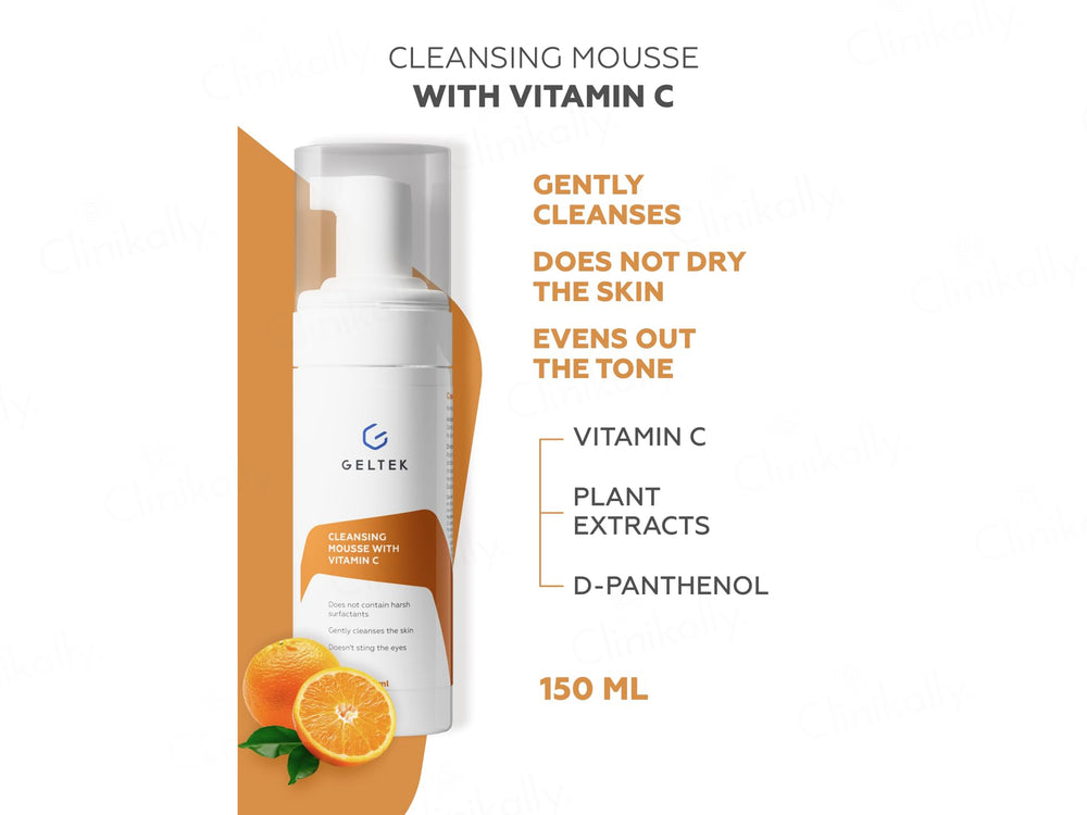Geltek Cleansing Mousse With Vitamin C