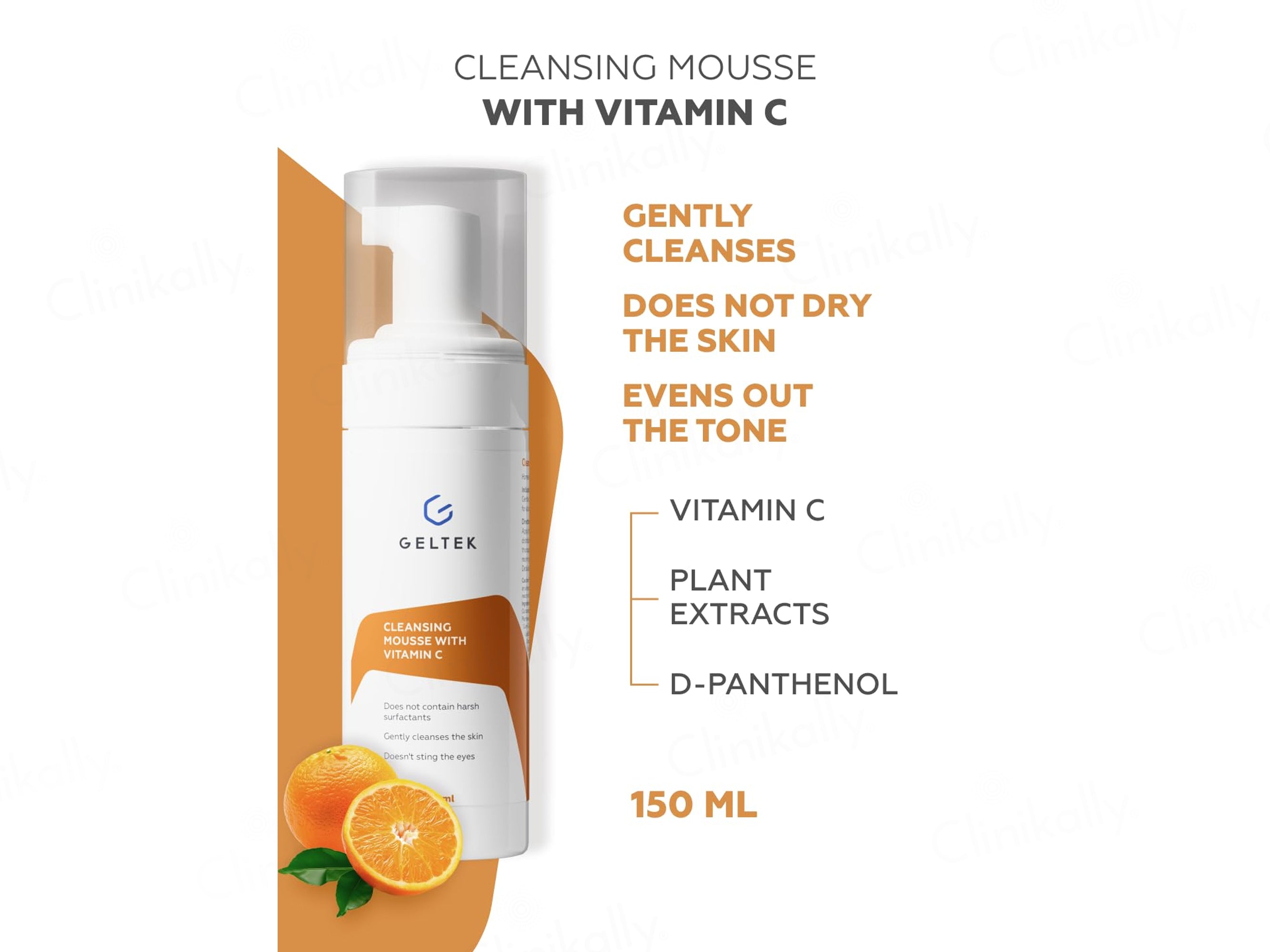 Geltek Cleansing Mousse With Vitamin C