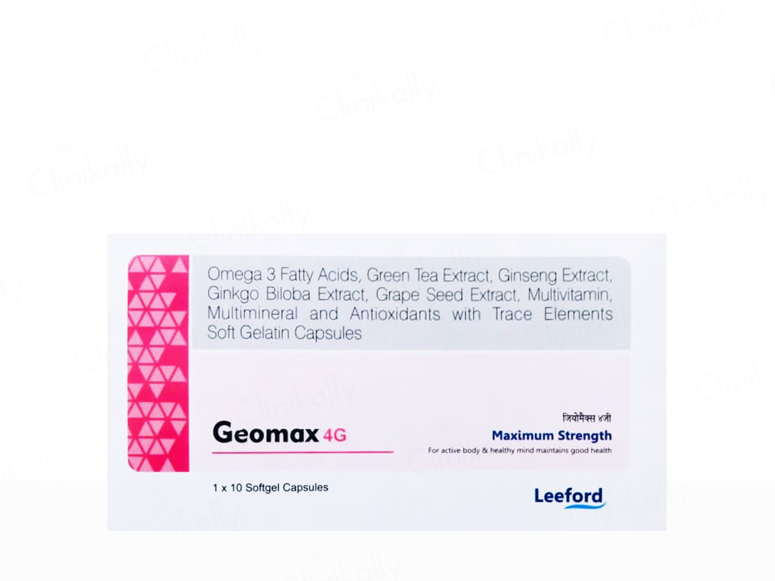 Geomax 4G Soft Gelatin Capsule