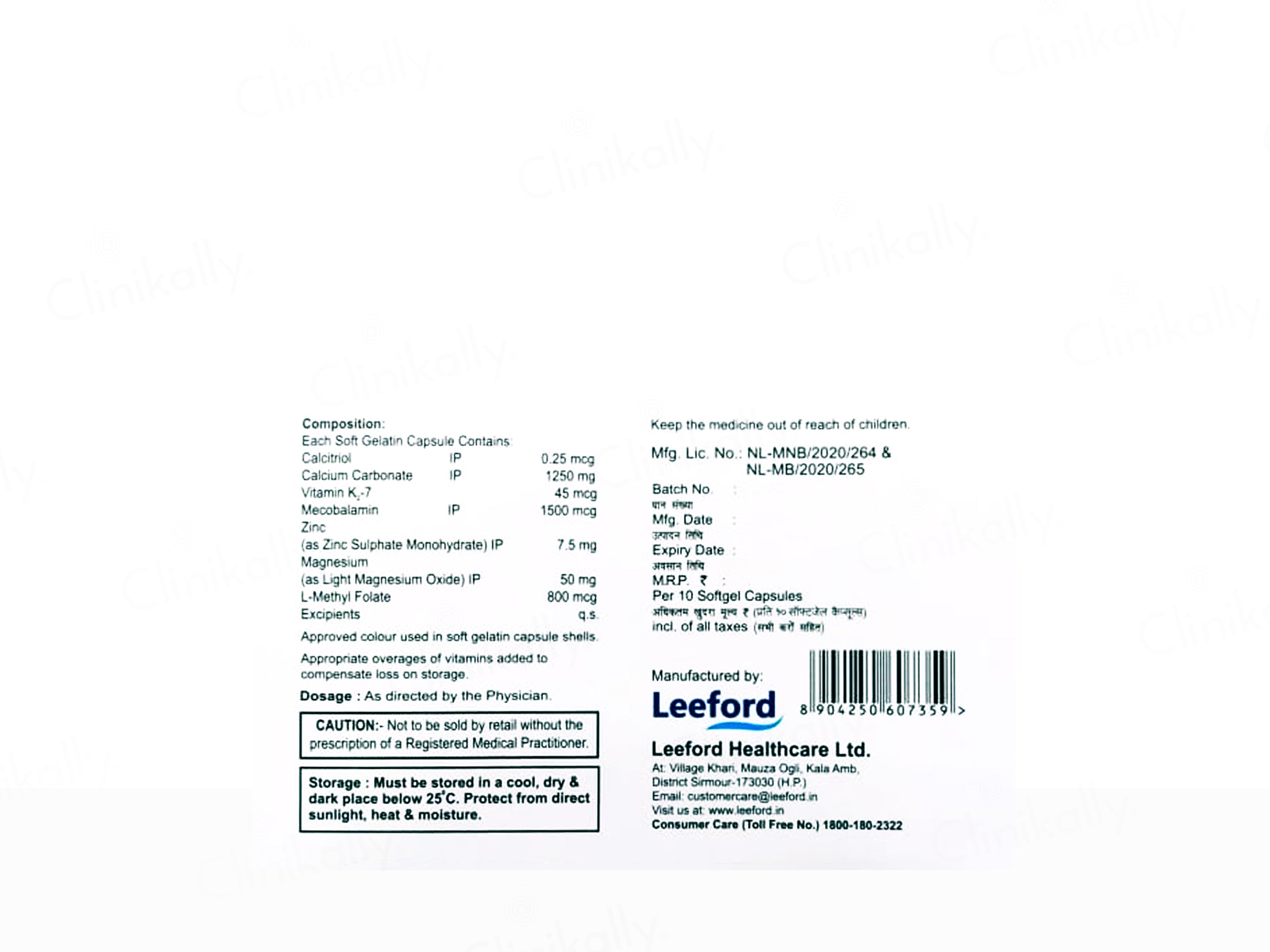 Geomax D3 Strong Soft Gelatin Capsule