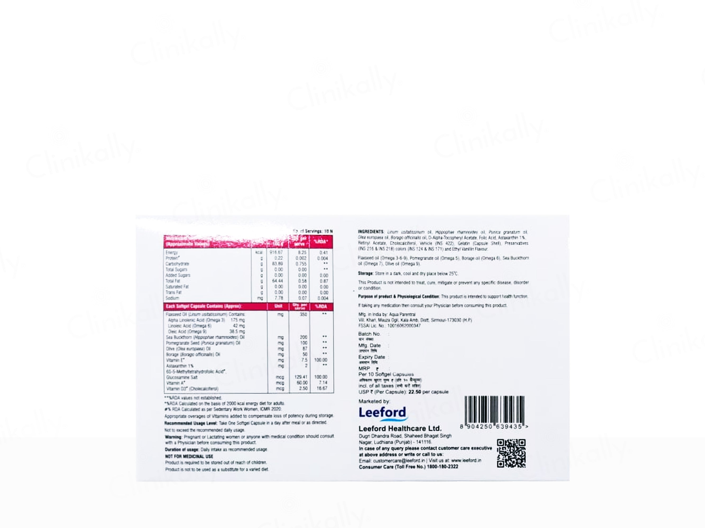 Geomax Multi Omega 3-5-6-7-9 Softgel Capsule