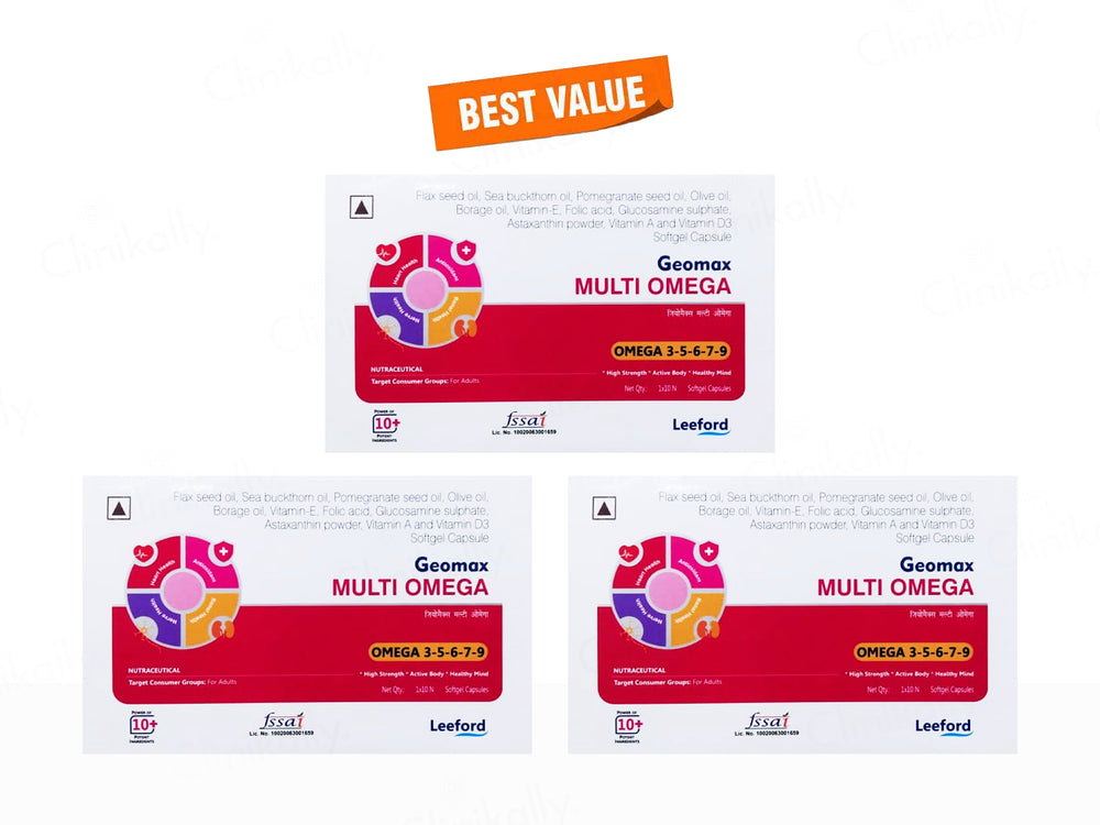Geomax Multi Omega 3-5-6-7-9 Softgel Capsule