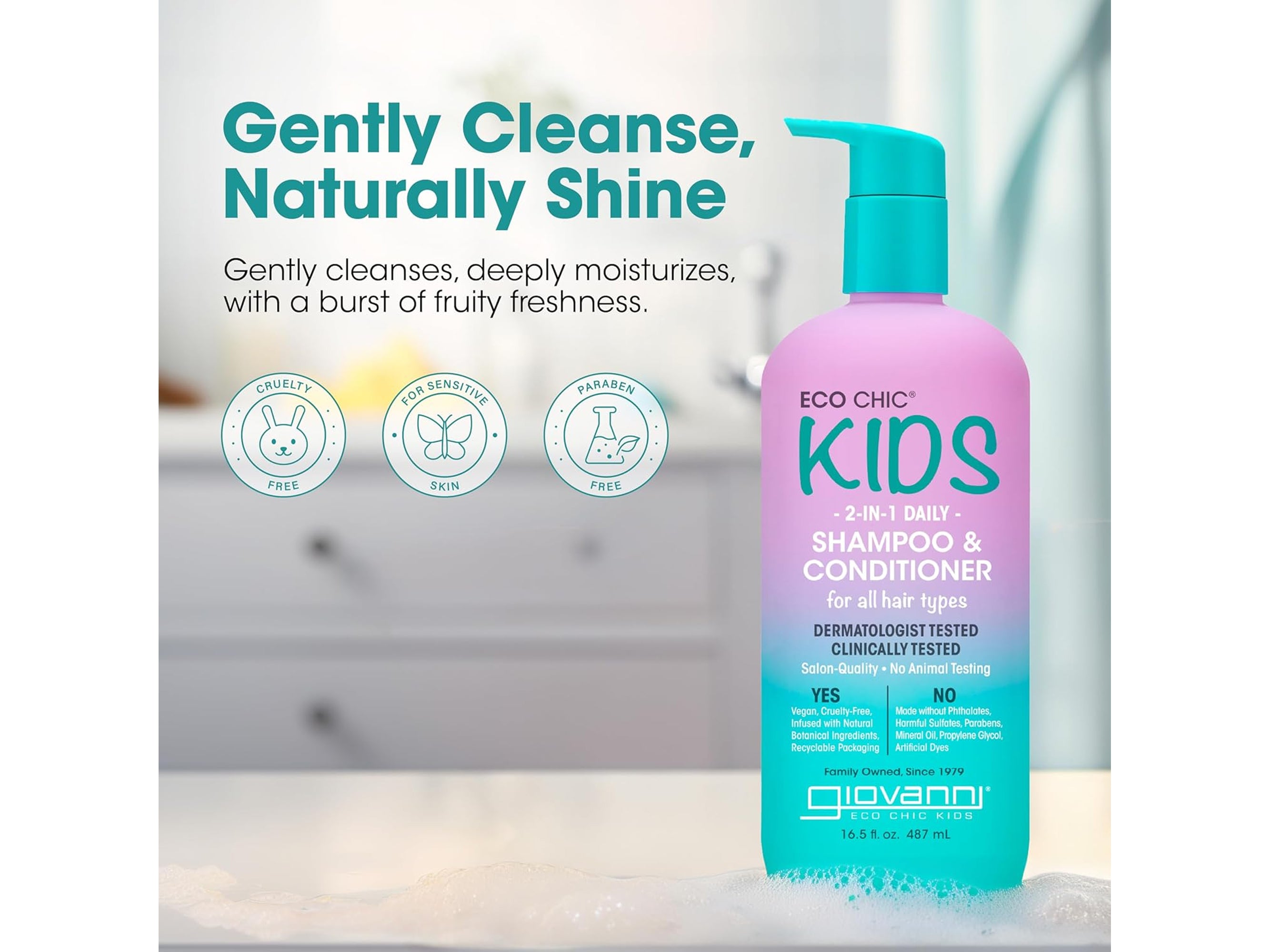 Giovanni Eco Chic Kids 2-In-1 Daily Shampoo & Conditioner