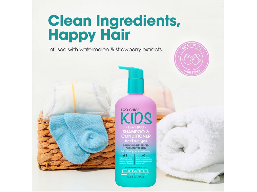 Giovanni Eco Chic Kids 2-In-1 Daily Shampoo & Conditioner