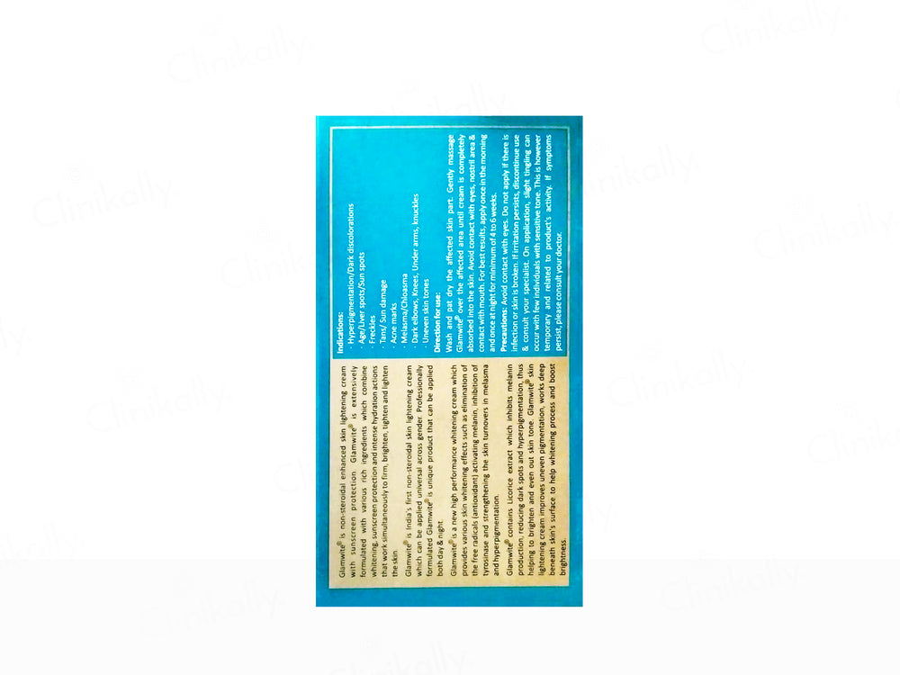 Glamwite Enhanced Skin Lightening Cream