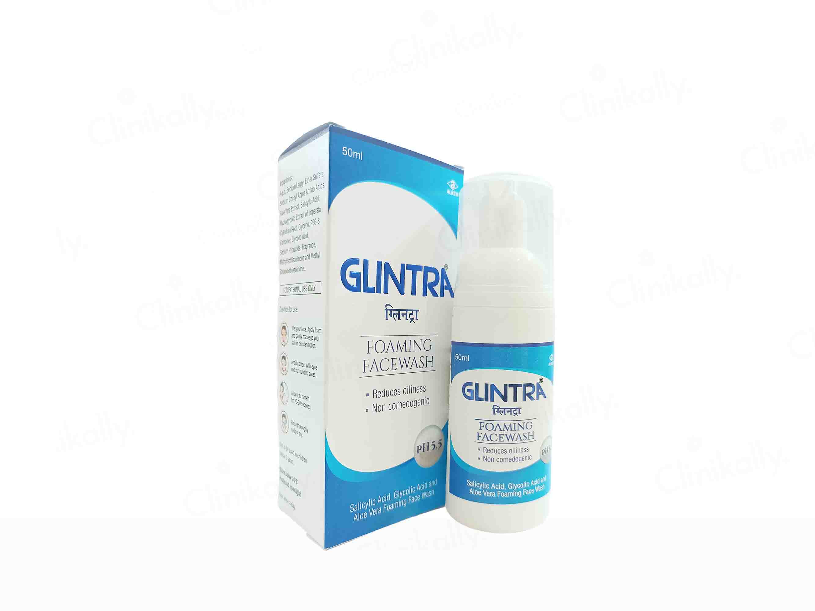 Glintra Foaming Face Wash - Clinikally